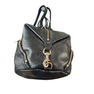 New Rebecca Minkoff  STYLE HS16IBLB01 JULIAN BACKPACK Black Pebbled Leather